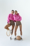 BLUZA THE LINES HOODIE FRAGOLA M