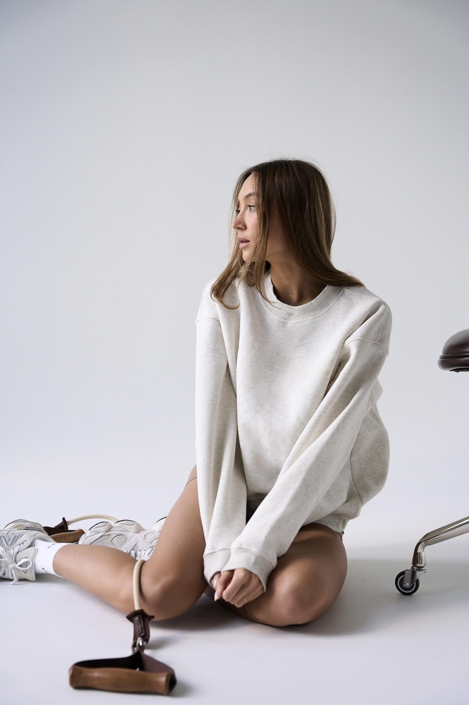 BLUZA THE LINES CREWNECK LIMONE L 